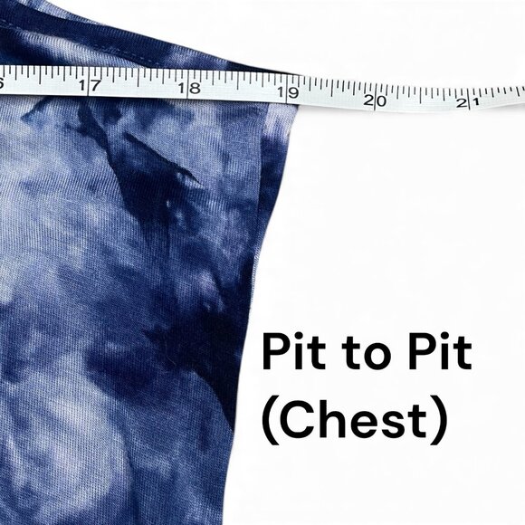 MSBasic Size L Blue Tie Dye Sundress Spaghetti Dress Boho Hippie Flowy Beach - Picture 4 of 8